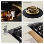 30 in. Gas Cooktop with Single Burner, Gas-Electric Combo
