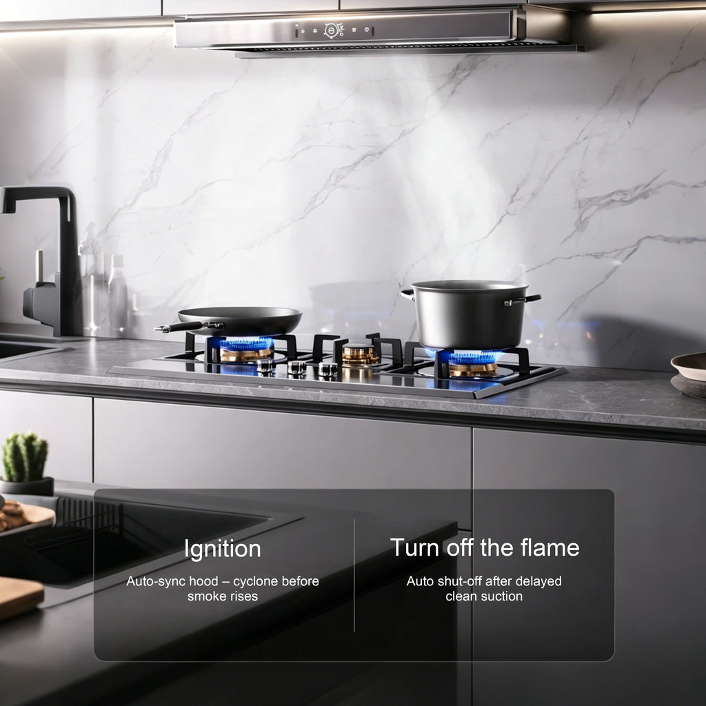 36 in. Gas cooktop with 3-Burner , Stainless Steel, Timer