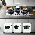 36 in. Gas cooktop with 3-Burner , Stainless Steel, Timer