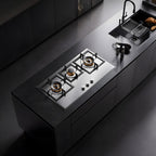 36 in. Gas cooktop with 3-Burner , Stainless Steel, Timer