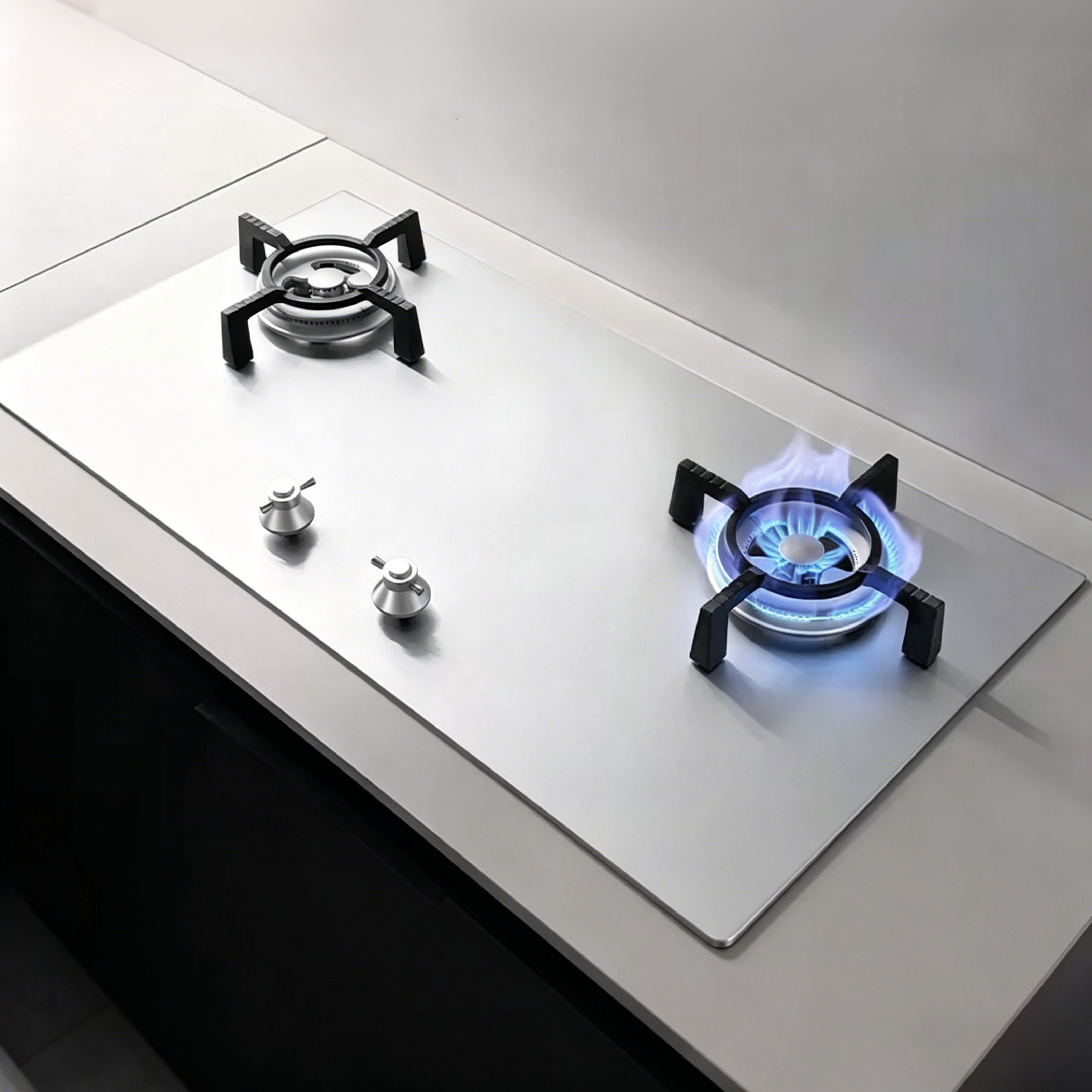 30 in. Gas Cooktop Stainless Steel with 3-Burner, Timer, High Power
