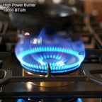 36 in. Gas Cooktop with 3-Burner, Large Panel, Timer, Dual Fuel NG/LP