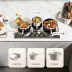 30 in. Gas Cooktop with 3-Burner, Stainless Steel , Timer, High Heat, Dual Fuel Natural Gas & LP Gas