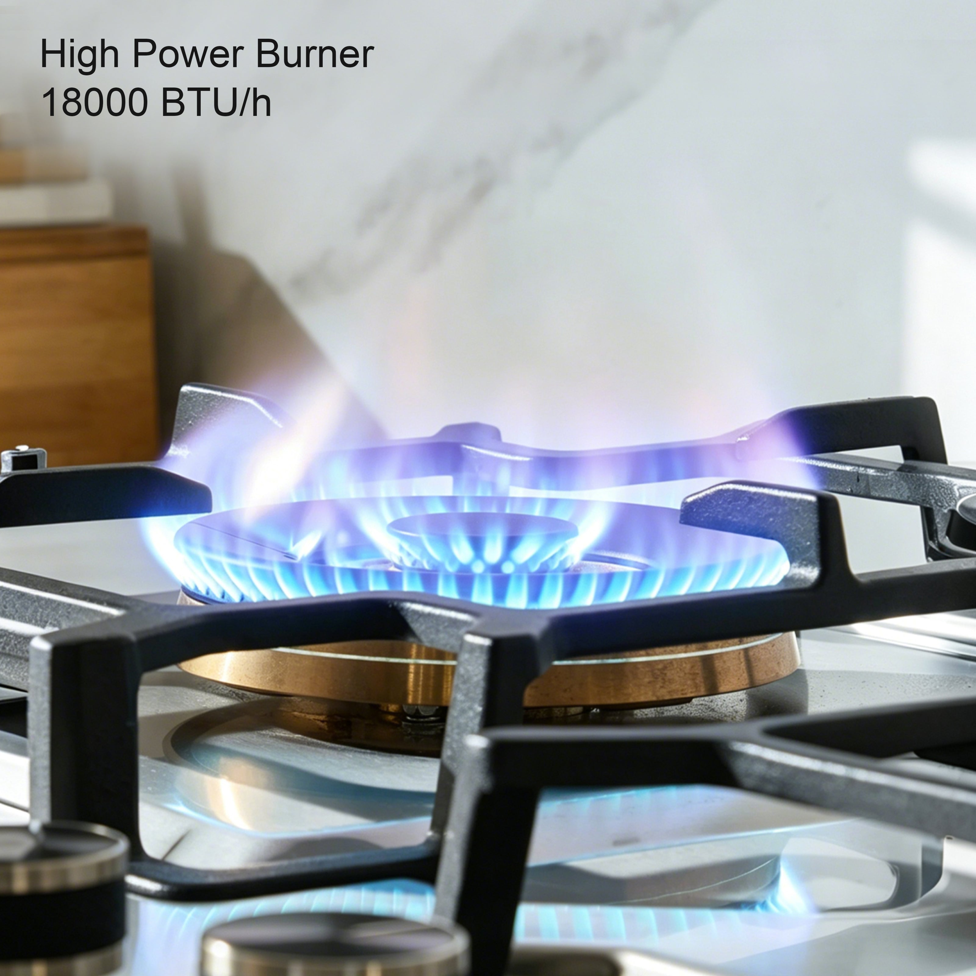 36 in. Gas Cooktop in Stainless Steel with 3-Burner, Timer& Large Surface