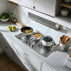 36 in. Gas Cooktop in Stainless Steel with 3-Burner, Timer& Large Surface