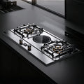 36 in. Gas Cooktop with 3-Burner , 2 Gas Burners & 1 Electric Burner, Dual Fuel Built-in Stove for Household Use