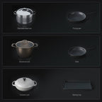 36 in. Gas Cooktop with 3-Burner , 2 Gas Burners & 1 Electric Burner, Dual Fuel Built-in Stove for Household Use