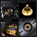 36 in. Gas Cooktop with 3-Burner , 2 Gas Burners & 1 Electric Burner, Dual Fuel Built-in Stove for Household Use