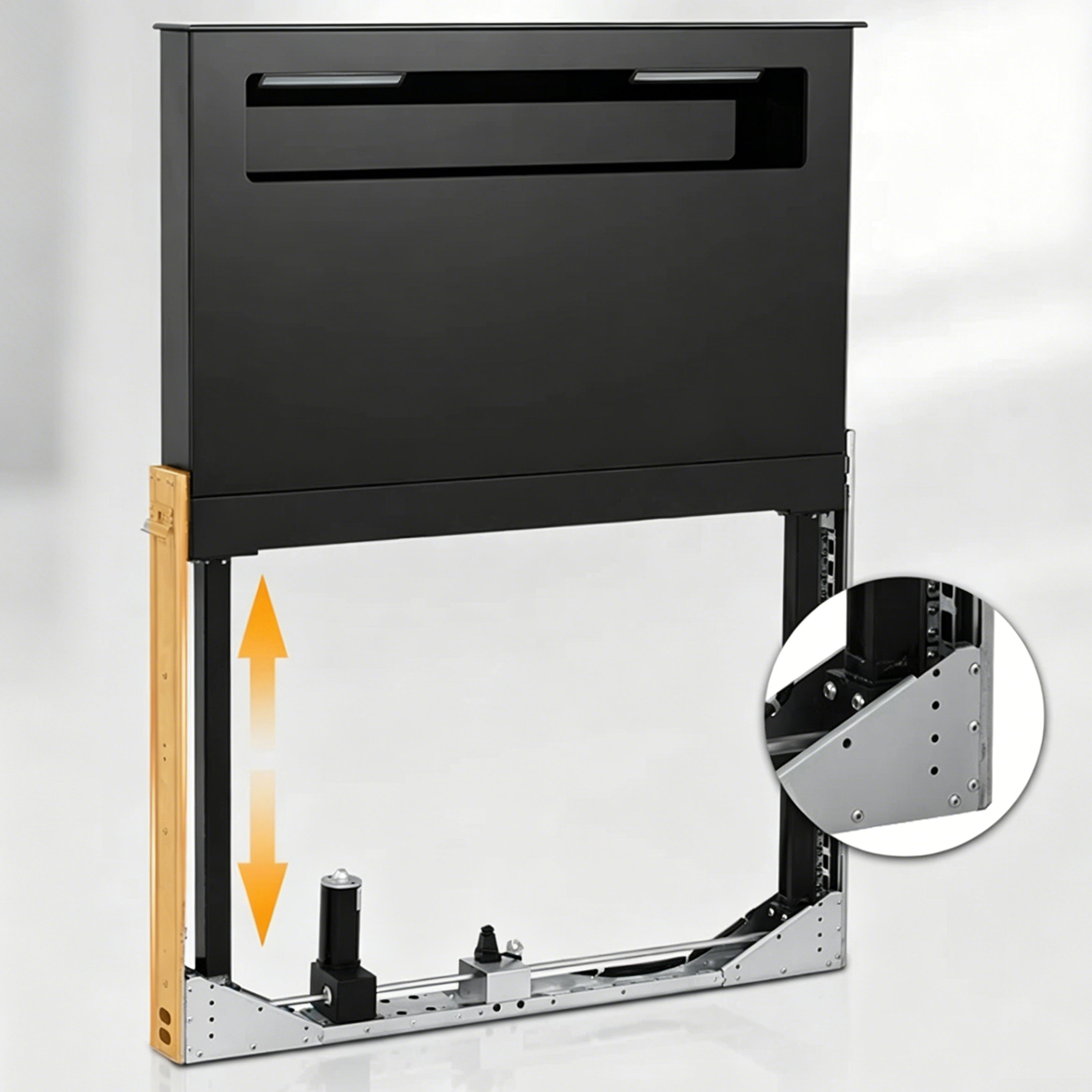 36 in. 920 CFM Under Island Cabinet Insert Range Hood, Hidden Downdraft Vent, Auto Rise Lift, Powerful Suction, Concealed Built-in Design