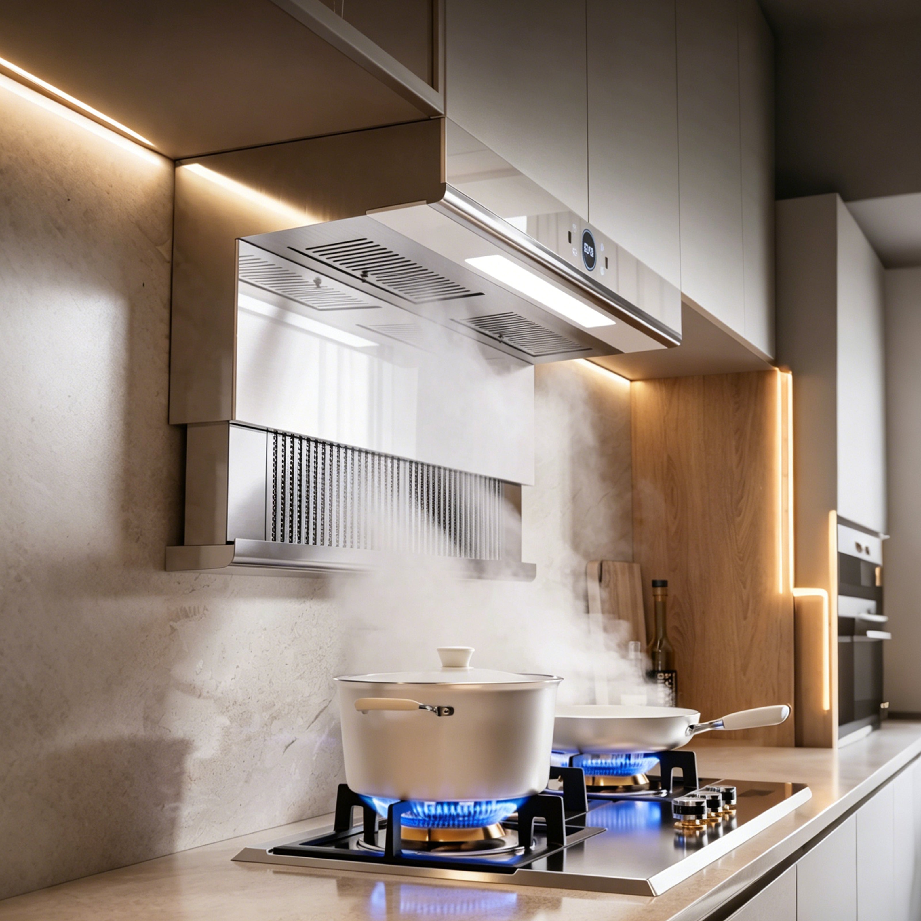 36 in. 920 CFM Ducted Range Hood, Top & Side Dual Suction, Automatic Lift Up Design, Powerful Kitchen Ventilation