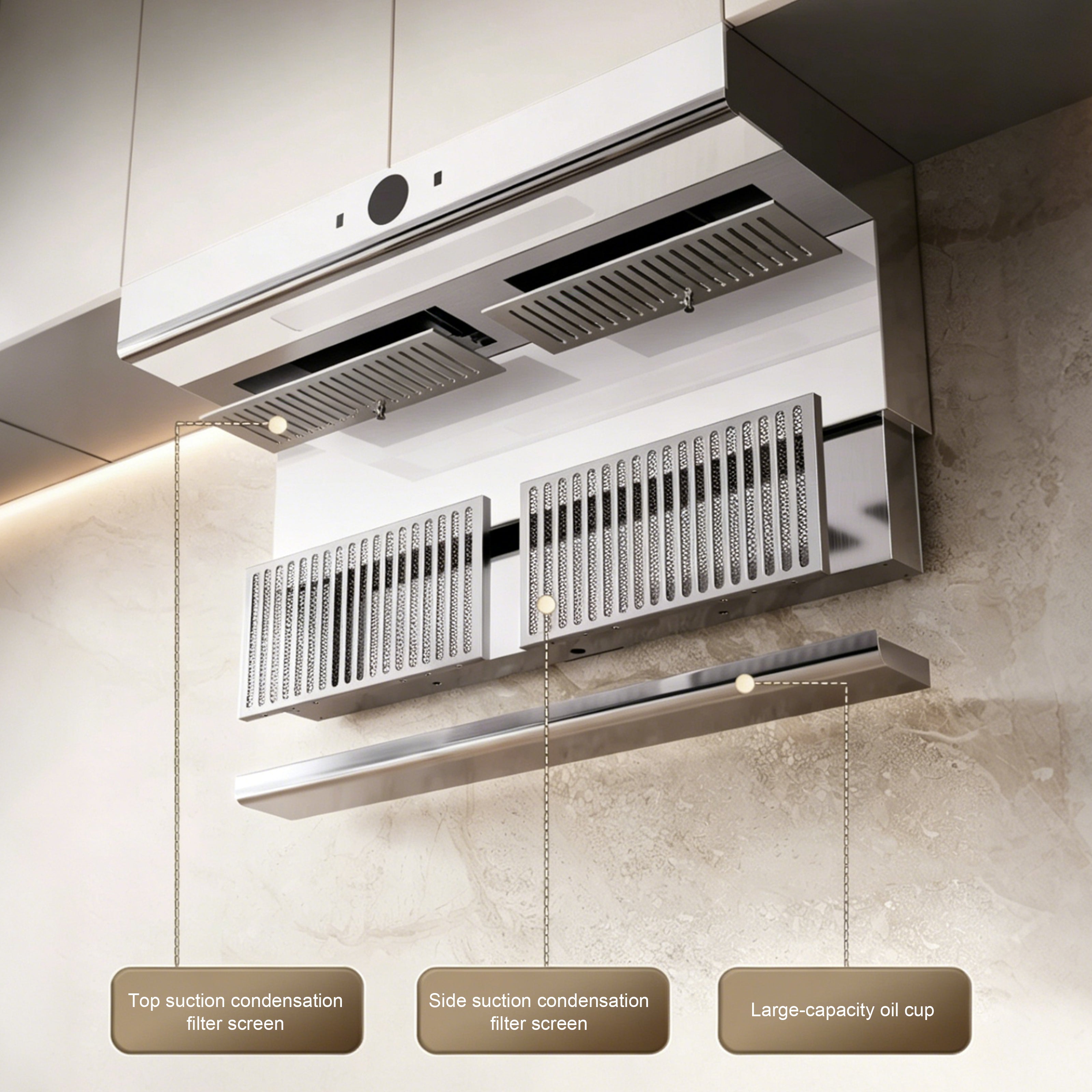 36 in. 920 CFM Ducted Range Hood, Top & Side Dual Suction, Automatic Lift Up Design, Powerful Kitchen Ventilation