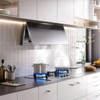 36 in. 1060 CFM Ducted Wall Mount  Range Hood in Stainless Steel with Auto Open/Close, Ultra-Thin Design