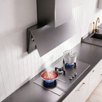 36 in. 1060 CFM Ducted Wall Mount  Range Hood in Stainless Steel with Auto Open/Close, Ultra-Thin Design