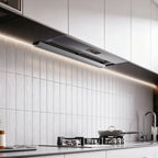 36 in. 1060 CFM Ducted Insert Range Hood, Ultra Slim Hidden Ceiling Mount Stainless Steel Range Hood with DC Inverter & Auto Self-Clean